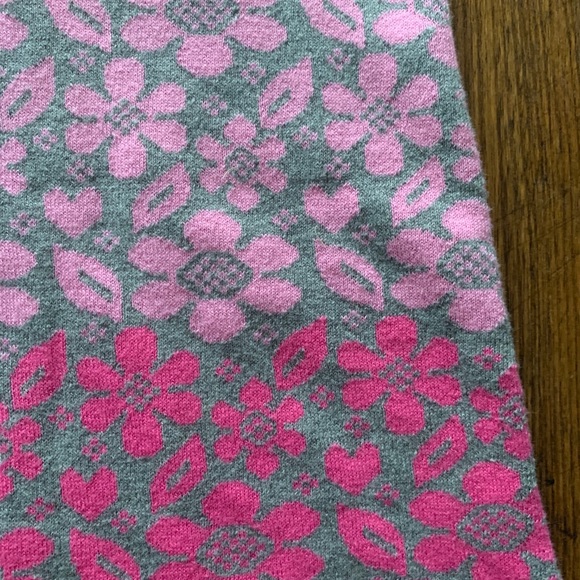 Girls Floral Sweater Dress - Picture 4 of 6